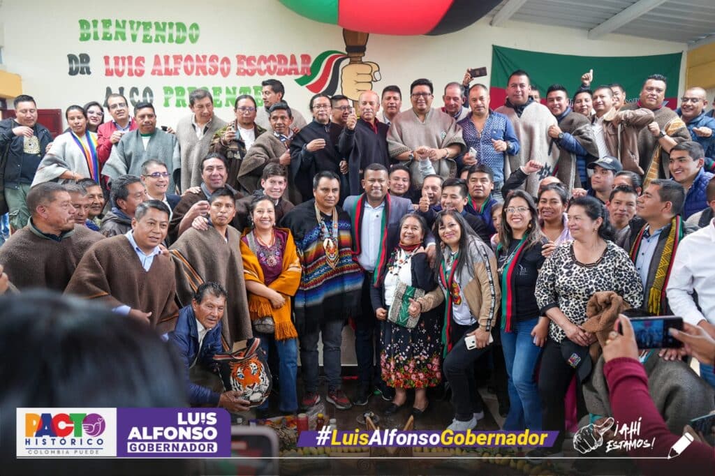 Reunión con los Pueblos indígenas Pastos y Quillacingas con Luis Alfonso Gobernador.